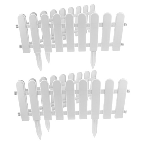 8Ensembles Blanches Plastique Jardin Décorations Pratiques