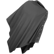 5Pcs Dark Grey Nursing Covers for Breastfeeding Baby Stroller Car Seat