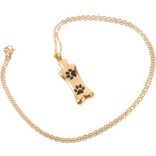 4Pcs Golden Stainless Steel Urn Necklace for Ashes Durable Pendant