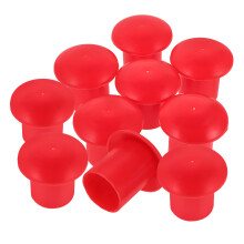 100Pcs Red Safety Caps for Rebar Protection Made of Durable PP