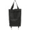 2Pcs Large Capacity Trolley Laundry Bag with Foldable Wheels Black Bag 1