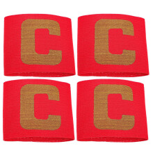 20Pcs Lightweight Red Adjustable Captain Arm Bands for Soccer Football