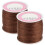4Pcs Coffee Polyester Waxed Thread Stitching Cord for Repair 1