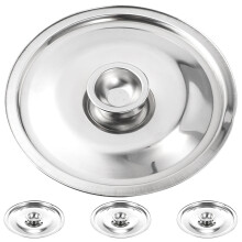 12Pcs High Grade Metal Pot Lids Spill Proof Oil Pot Covers