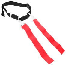4Stk Rot PVC Flaggen-Gürtel Für Fußball Rugby Training Verstellbar