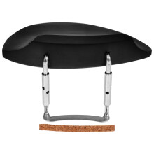3Stk Ergonomische Geigen Kinnstütze Schwarz Metall Holz Für Instrument