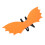2Stk Kostüm Bat Wing Halloween Party Accessoire Orange 1