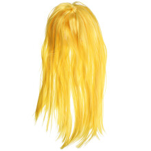 5Stk Leichte Gelbe Lange Damen Perücke Für Party Cosplay Bühne