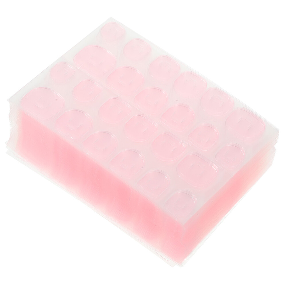 Happyyami Pink 500Sheets Press On Nail Glue Double Side Sticky Tabs For Manicure