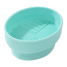 4Pcs Silicone Makeup Tools Cleaner Bowl with Brush Drying Holder