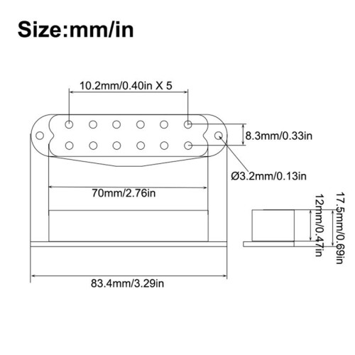 Gitarr Pickup Lågt Brus Hög Utgång Dual Coil Enkel Gitarr Pickup Gitarrdelar Gul 2