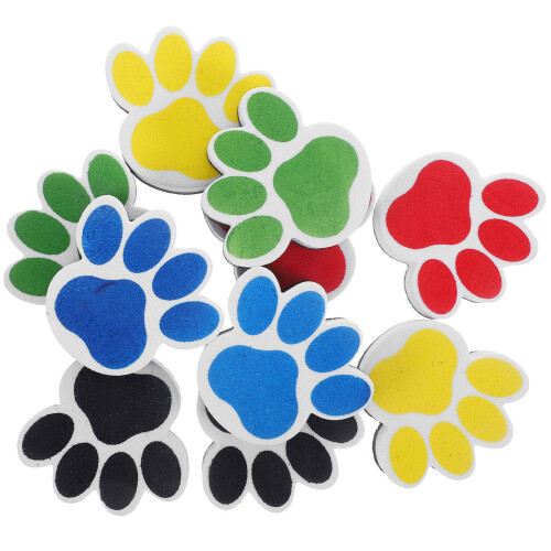 50Pcs Portable Eva Whiteboard Erasers Dust-Reducing Classroom Tools