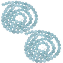4Pcs Natural Sky-Blue Stone Beads for DIY Charms and Craft Making