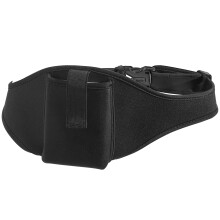 2Pièces Ceinture Mic Sport Nylon Réglable Noire Pour Entraînement