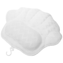 2St Wit Badkussen Met Zuignap Ergonomisch En Draagbaar Voor Dames