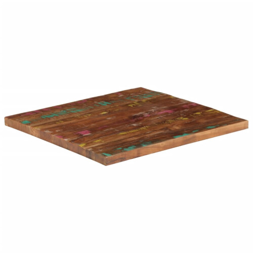 VidaXL (reclaimed wood(multicolour), 80 x 80 cm) vidaXL Table Top Replacement Board Dining Table Top Rectangular Solid Wood 1