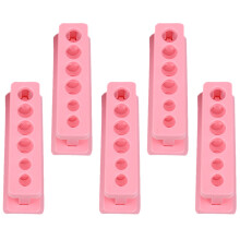 10Pièces Support Tube En Plastique ABS Rose, Léger Et Portable