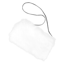 4Pcs Ladies White Faux Fur Hand Warmers Winter Cozy Arm Muffs