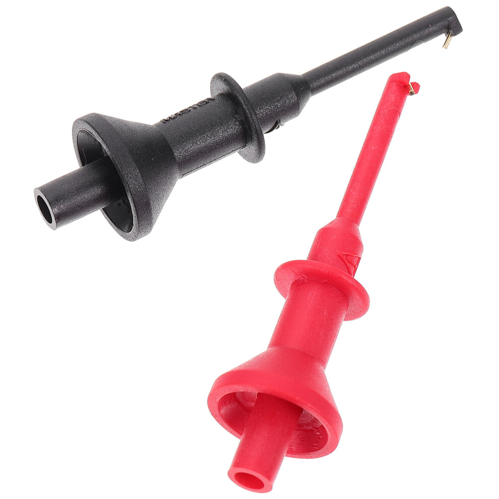 6Pcs Multimeter Testing Probe Clips Abs Material Assorted Color Hook 3642825042864