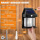 Blakapoo 2 Pack Solar Wall Lights Outdoor Garden Wall Lights Solar Powered 2