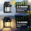 Blakapoo 2 Pack Solar Wall Lights Outdoor, Garden Wall Lights Solar Powered Waterproof, with Motion Sensor, Ip65 Solar Security Lights, for Gardens、 3