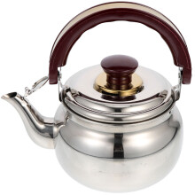 3Pcs Stainless Steel Household Water Kettle Whistling Silver Teapot