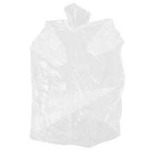 20Pcs White Plastic Rain Poncho for Outdoors Adults One Size Fits All