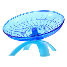 2Pcs Blue Plastic Hamster Jogging Wheel Silent Pet Exercise Toy