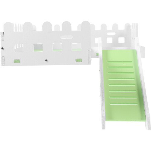 2Pcs Hamster Play Platform PVC Cage Decor with Ladder for Small Pets