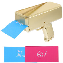 3Sets Plastic Gender Reveal Paper Sprayer Golden Party Plaything