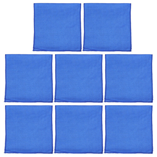 24Pcs Blue Microfiber Car Cleaning Cloths Soft Absorbent Towels