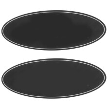 5Sets Black Acrylic No Soliciting Sign Door Decor for Home Use