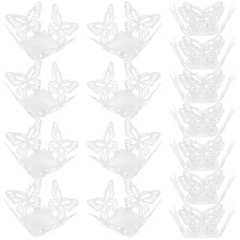 100Pcs White Paper Chocolate Holder Disposable Candy Wrapping Trays