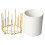 4Pcs Practical Ceramic Spoon and Chopstick Holder Golden Kitchen Rack 1