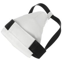 4St Witte Draagbare Liesbeschermer Ademend Pu+abs Materiaal Met