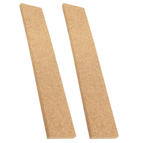 8Pcs Chocolate Cork Board Strips Frameless Memo Bars for Office Use