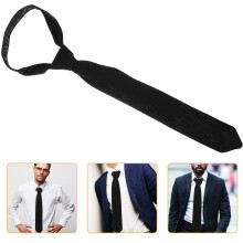 2Pcs Black Knitted Ties for Men Formal Business and Holiday Neckties