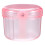 3Pcs Portable Pink Plastic Denture Case Retainer Box Durable Storage 1
