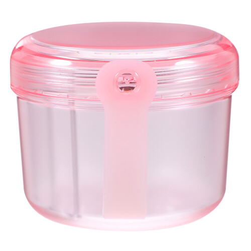 3Pcs Portable Pink Plastic Denture Case Retainer Box Durable Storage