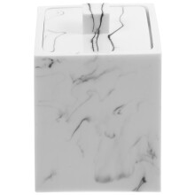4Pcs Portable White Cotton Swab Cases Resin Storage Box Organizer
