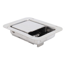 Serratura a paddle per porta del rimorchio RV, in acciaio inossidabile, 4,72x3,66 pollici, per cassa degli attrezzi del camion