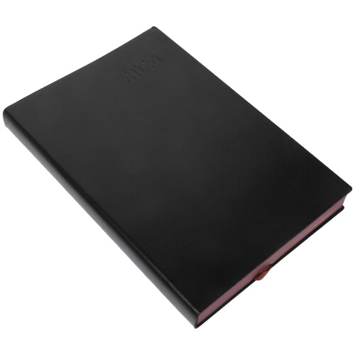4St Multifunctionele Planner Notepad Zwart Kunstleer Voor Thuis