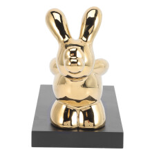 2Pcs Golden Single Holder Rabbit Design Rack Tabletop
