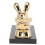 2Pcs Golden Single Holder Rabbit Design Rack Tabletop 1