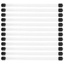 48St Transparante Ronde PVC Buis Met Deksel Incense Stick Opbergbuis