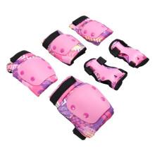 Set di Protezioni per Pattinaggio A Rotelle per Bambini, Attrezzatura Completa, Skateboard, Pattini A Rotelle, Bici Senza Pedali, Ginocchiere B