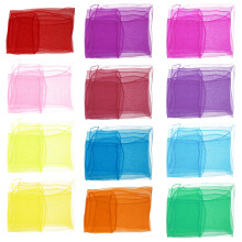 24Pcs Square Dance Scarves Kids Juggling Scarves Assorted Colors Rayon