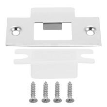 4Sets Metal Door Reinforcement Plates with Screws for Secure Locking