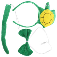 4Sets Groene Schildpad Set Met Strik En Haarband
