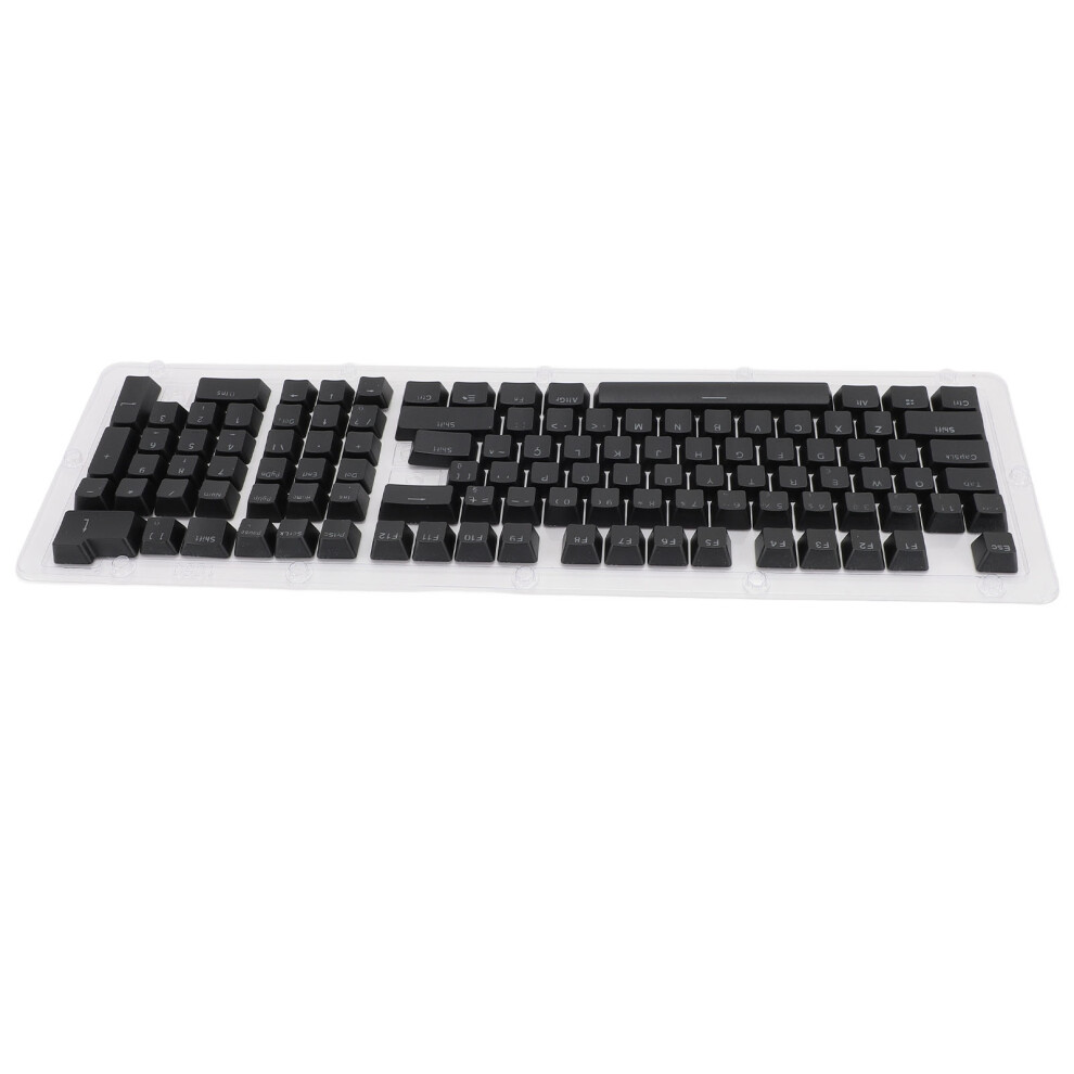 110 Keys Translucent Abs Keycaps For Mechanical Keyboard 61-108 Keys Black 7891384578963